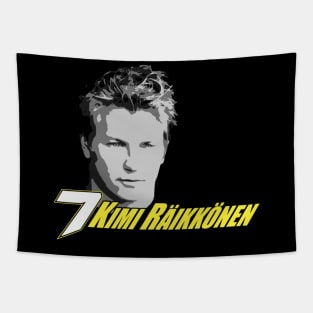 Kimi Raikkonen 7 Face Tapestry