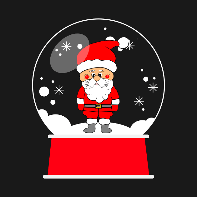 SANTA  Snowglobe Christmas by SartorisArt1