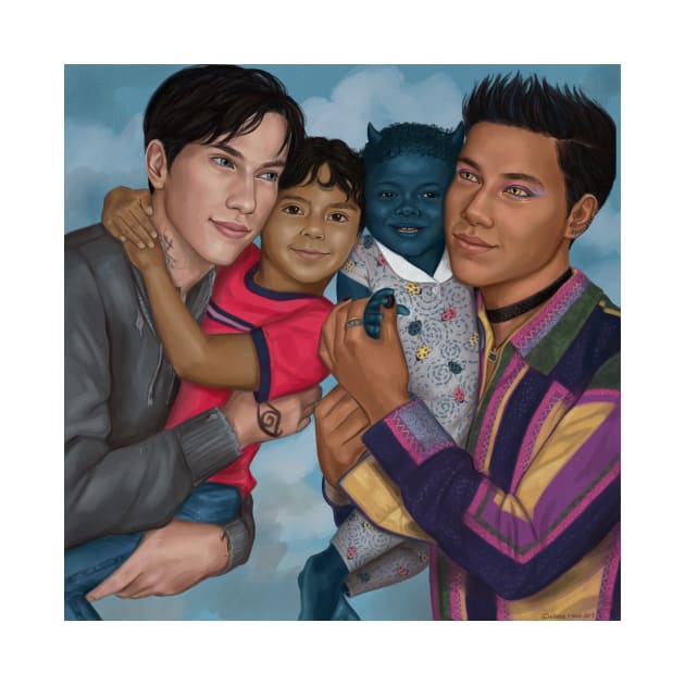 Malec Family Portrait by AlanaReneArt