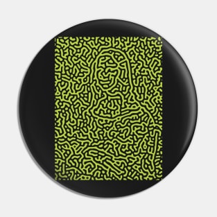 Abstract Mona Lisa Pin