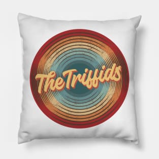 The Triffids Vintage Circle Pillow