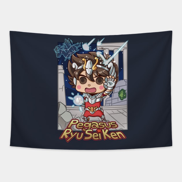 Pegasus Ryu Sei Ken Tapestry by dewanata_18