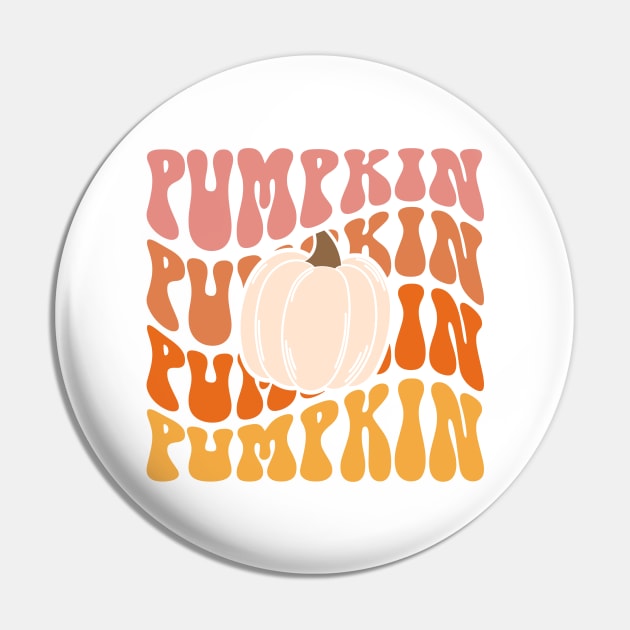 Retro Pumpkin Pin by lilacleopardco