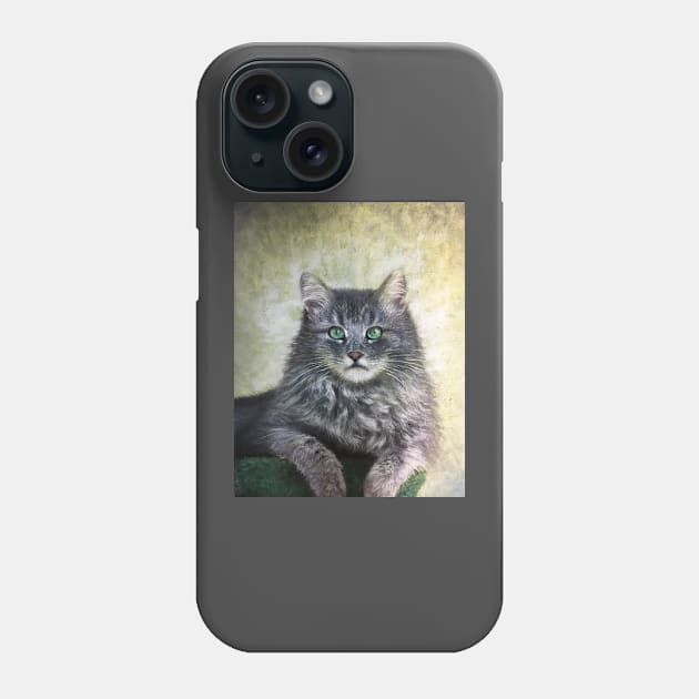 Green Eyes Phone Case by artdesrapides