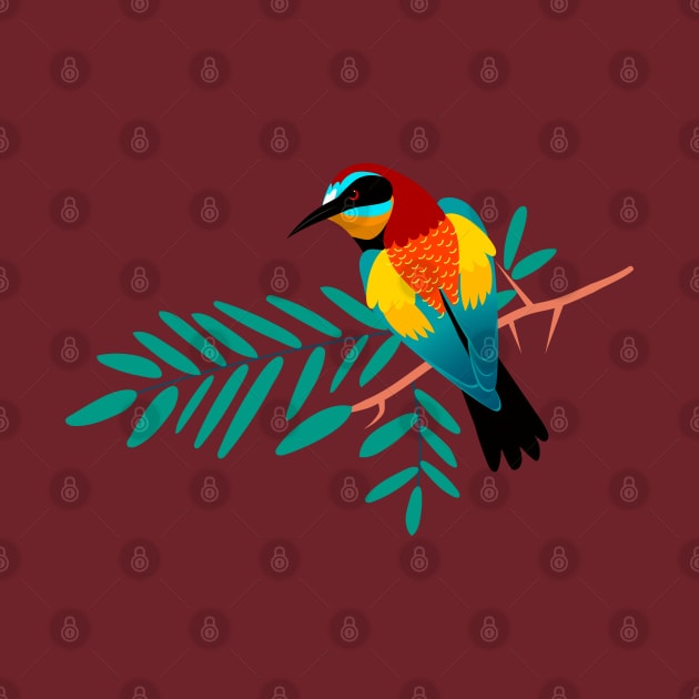 Colorful Bird by Mako Design 