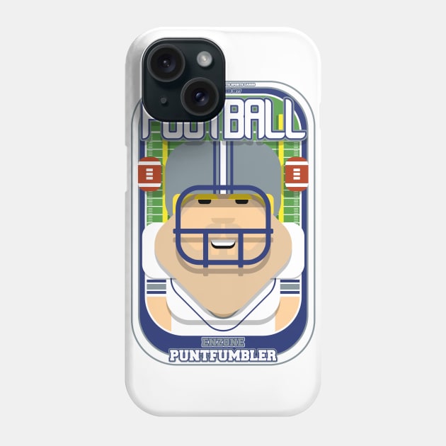 American Football White Silver Blue - Enzone Puntfumbler - Sven version Phone Case by Boxedspapercrafts