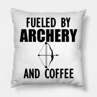 Archer - Fueled by archery and coffee Pillow