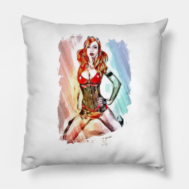 Punk Babe Pillow by Babetees