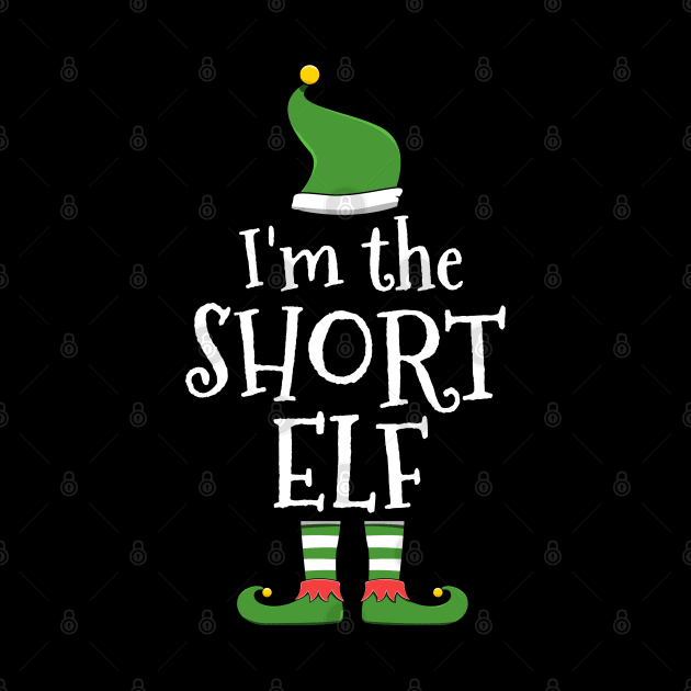 Short Elf for Matching Family Christmas Group by jkshirts