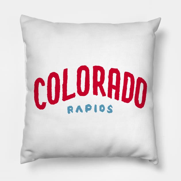 Colorado Rapiiiids 03 Pillow by Very Simple Graph