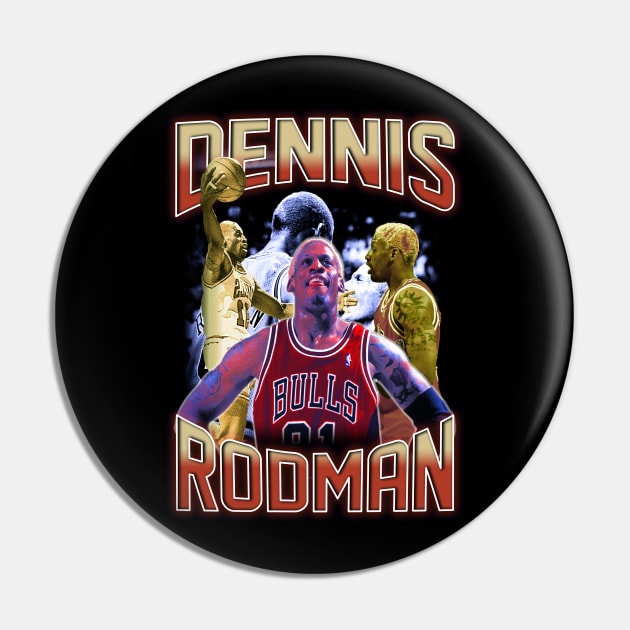 Dennis Rodman Bootleg Pin by Bootlegheavens