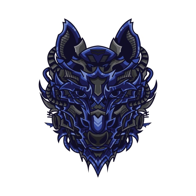 Blue wolf by Harrisaputra