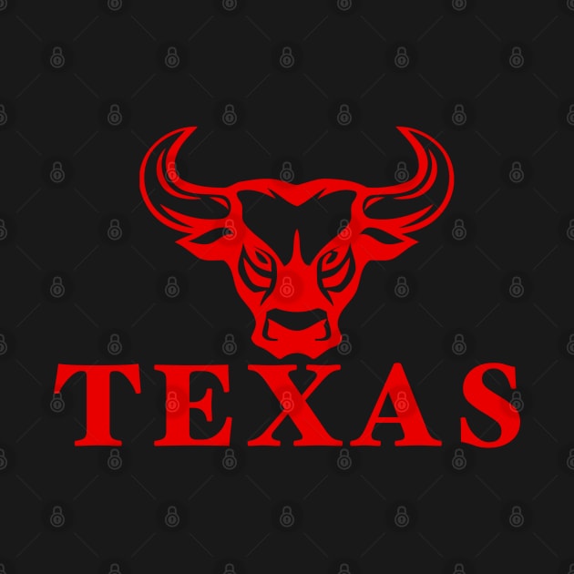 Texas Bull Design by SAN ART STUDIO 