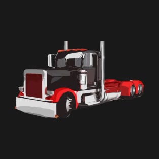 Semi Truck 18 Wheeler Trucker Peterbilt KW T-Shirt