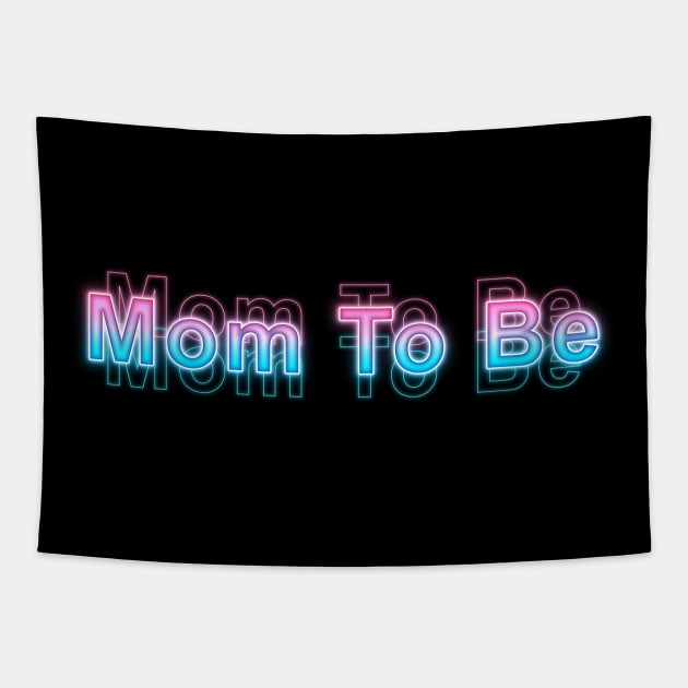 Mom to be Tapestry by Sanzida Design