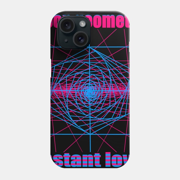 neon geometry Phone Case by vender