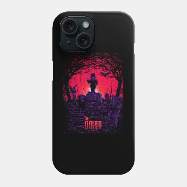 The Devil's Prodigy The Omen T-Shirt - Embrace the Sinister Power Phone Case by Iron Astronaut