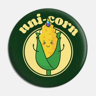 Funny Pun Uni-corn kawaii Pin