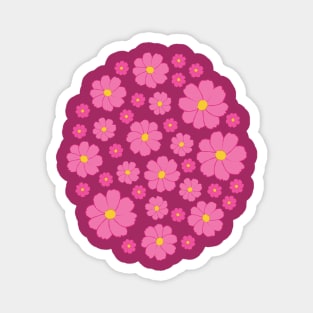 Cosmos | Flower | Summer Autumn | Pink | Dark Magnet