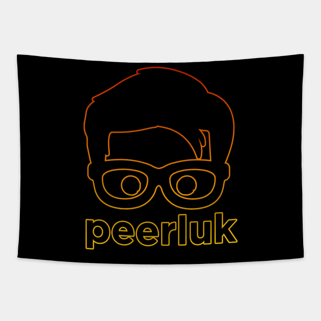 Peerluk Logo Black/Yellow Tapestry by peerluk