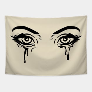 Crying Eyes Tapestry