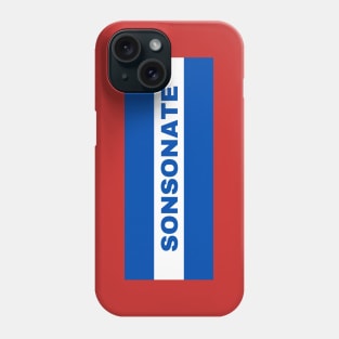 Sonsonate City in El Salvador Flag Colors Phone Case