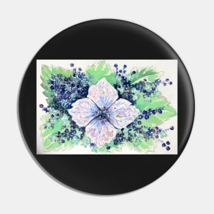 Hydrangea Pin