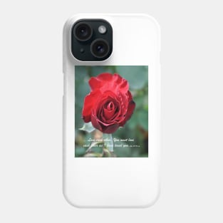 Love Each Other Red Rose Bloom Phone Case