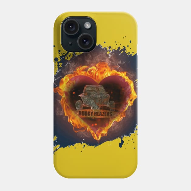 Buggy Blazers fire heart splatter Phone Case by farq