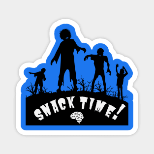 Snack time for zombies Magnet