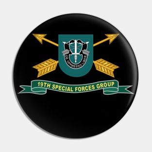 19th Special Forces Group - Flash w Br - Ribbon X 300 Pin