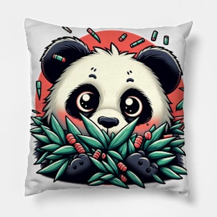 Panda’s Bamboo Haven Pillow