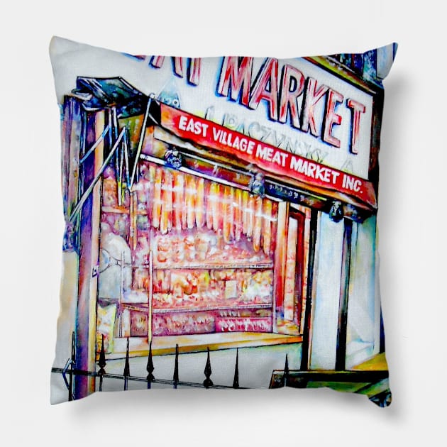 The East Village's Garden of Wisdom Pillow by gayeelise