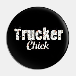 Trucker chick Pin