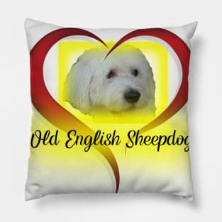 Old English Sheepdog Pillow