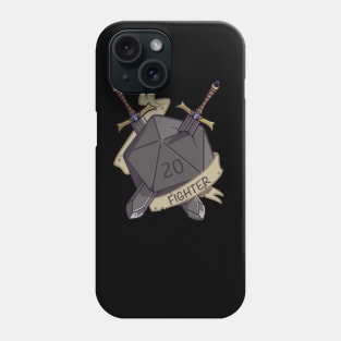 D20 Fantasy Dice Fighter Class Phone Case