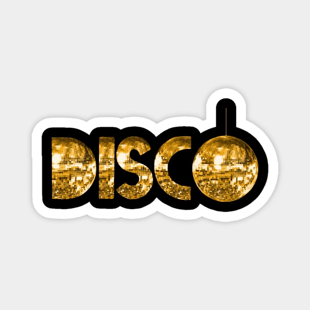 Gold Disco Magnet by Art by Deborah Camp