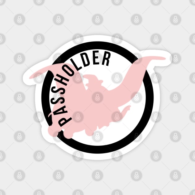 Passholder Dumbo Millennial Pink Magnet by FandomTrading