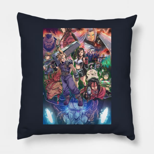 Final Fantasy VII Pillow by Malchion