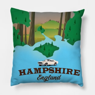 Hampshire England travel map Pillow