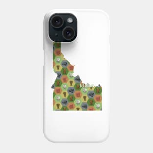 Idaho State Map Board Games Phone Case