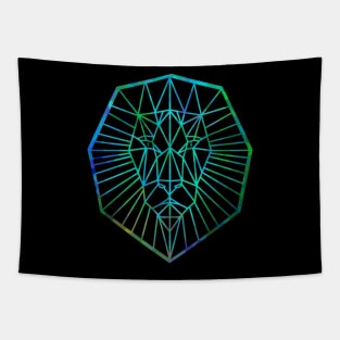 GEOMETRIC Lion Face Tapestry