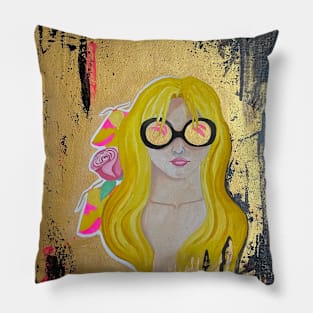 Pink & Gold Pillow