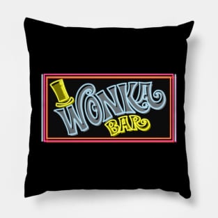 Wonka bar neon color Pillow