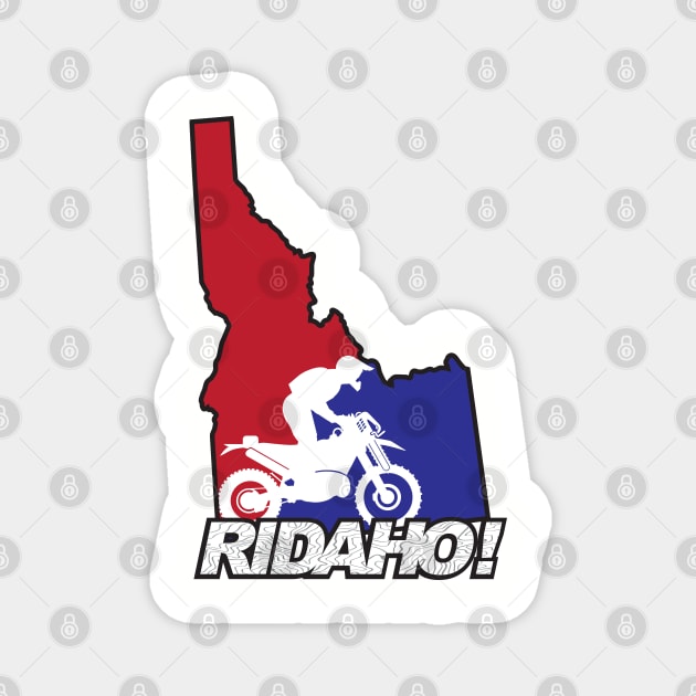 RIDAHO! Chainsaw-Toolbag-Trials Tire Magnet by GrumpyDog