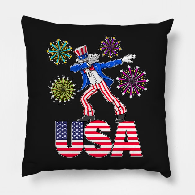 Uncle Sam Dab Pillow by Robbgoblin