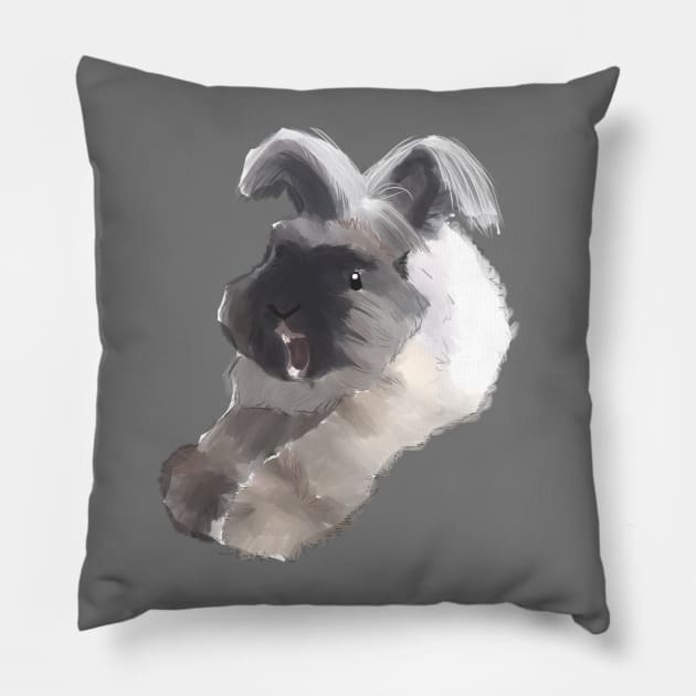 Brian Roar Rabbit _ Bunniesmee Pillow by GambarGrace