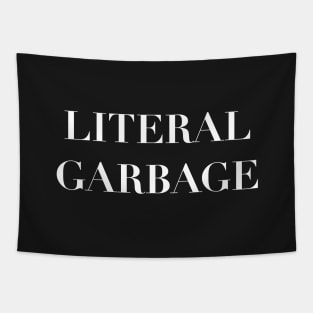 Literal Garbage - Serif Font Text Tapestry