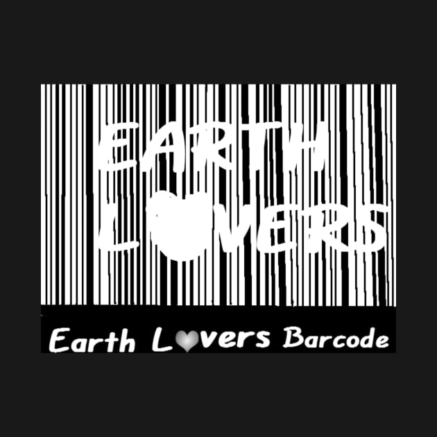 Earth Lovers Design on Black Background by 2triadstore