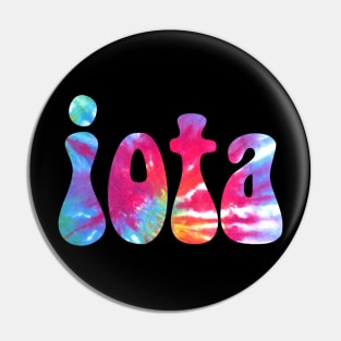 Tie Dye Iota Pin